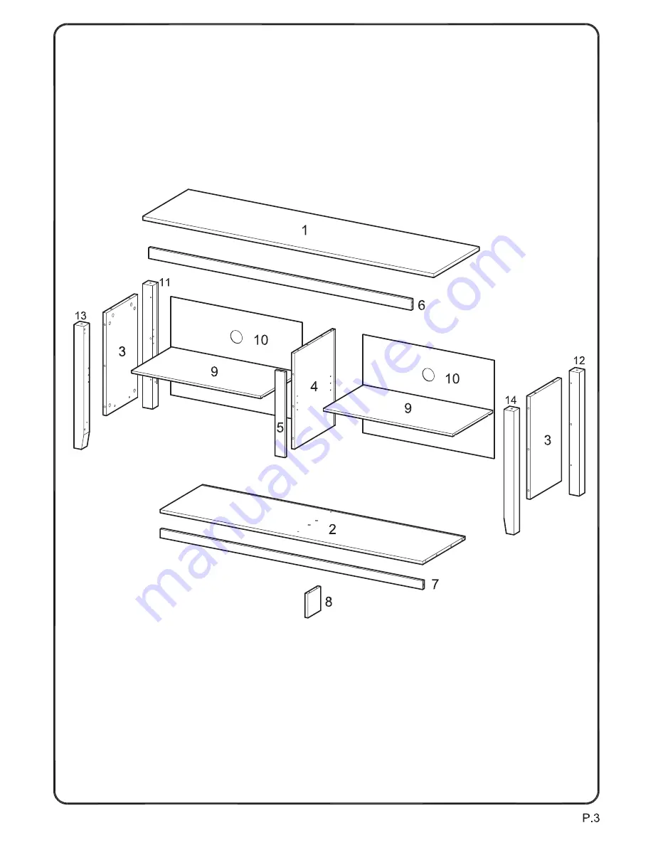 Walker Edison W58CSP Скачать руководство пользователя страница 3