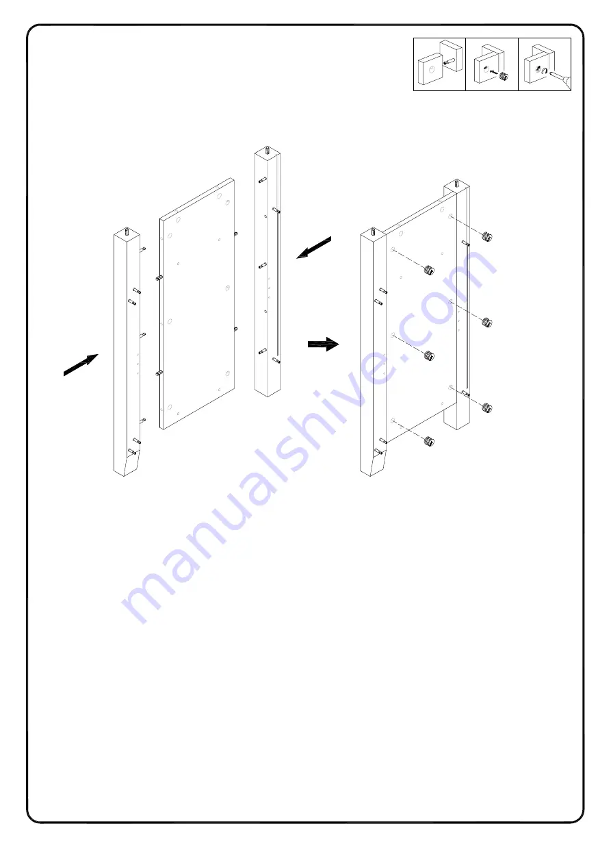 Walker Edison W58FP18HB Assembly Instructions Manual Download Page 15