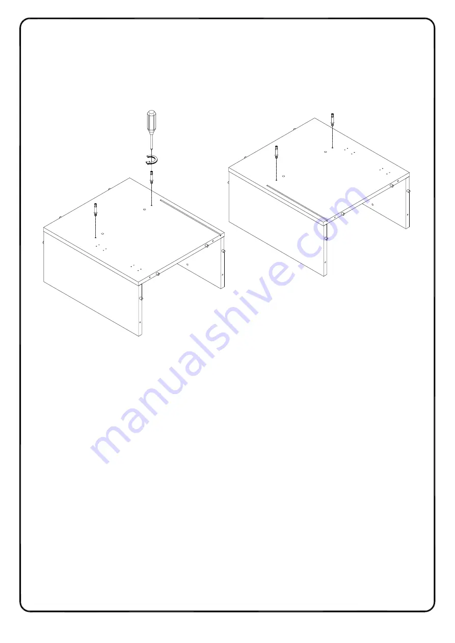 Walker Edison W58OSC3D Assembly Instructions Manual Download Page 14