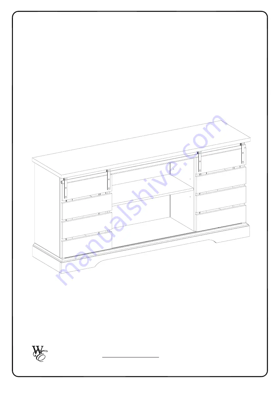 Walker Edison W58SSD Assembly Instructions Manual Download Page 1