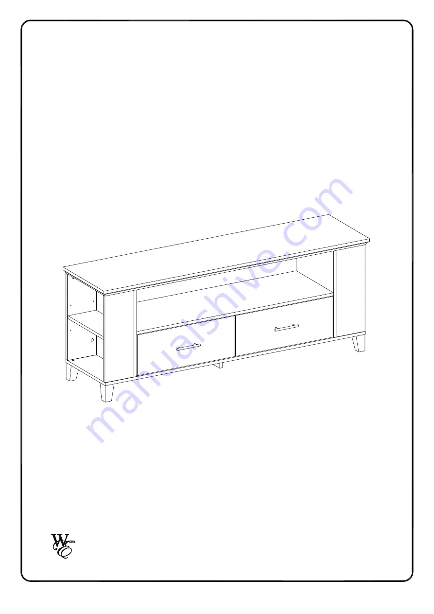 Walker Edison W60CMP Assembly Instructions Manual Download Page 1