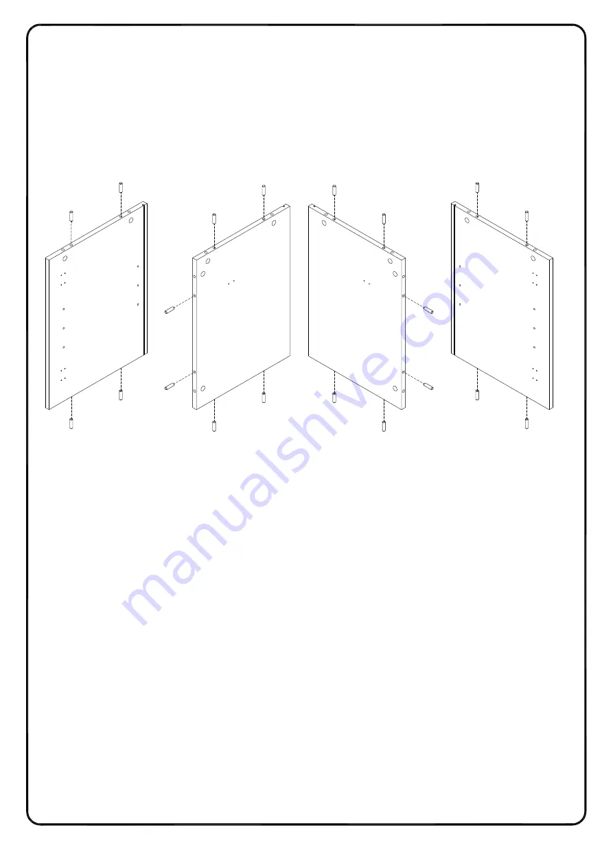 Walker Edison W60FP2DHB Assembly Instructions Manual Download Page 14