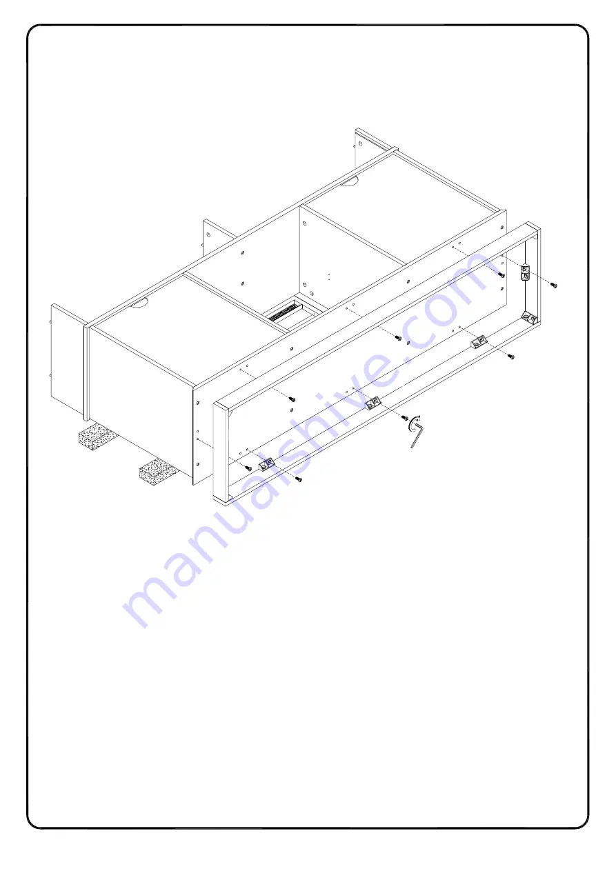 Walker Edison W60FP2DHB Assembly Instructions Manual Download Page 25