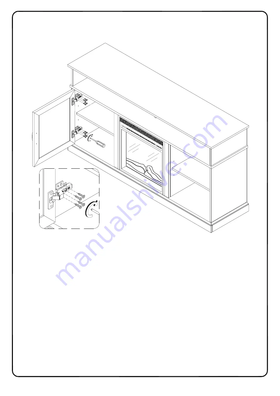 Walker Edison W60FP2DHB Assembly Instructions Manual Download Page 35