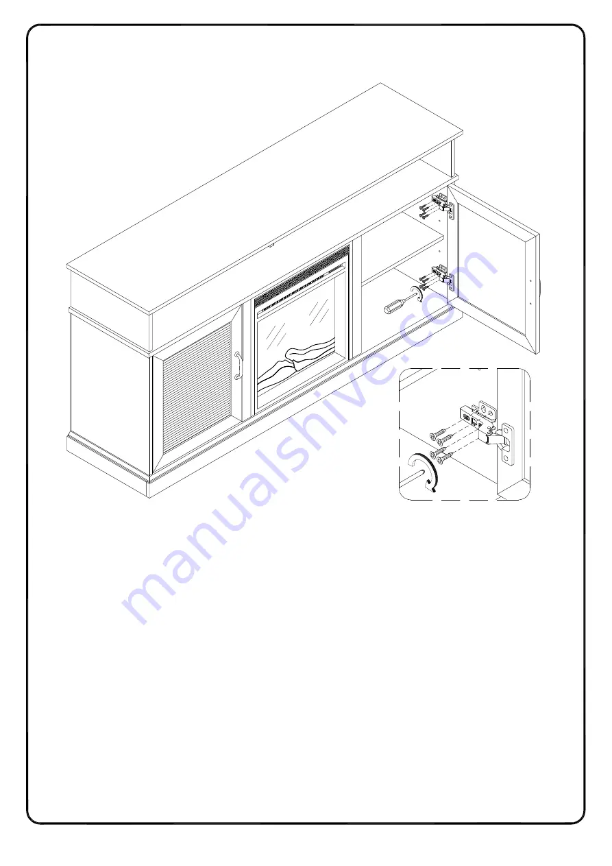 Walker Edison W60FP2DHB Assembly Instructions Manual Download Page 36