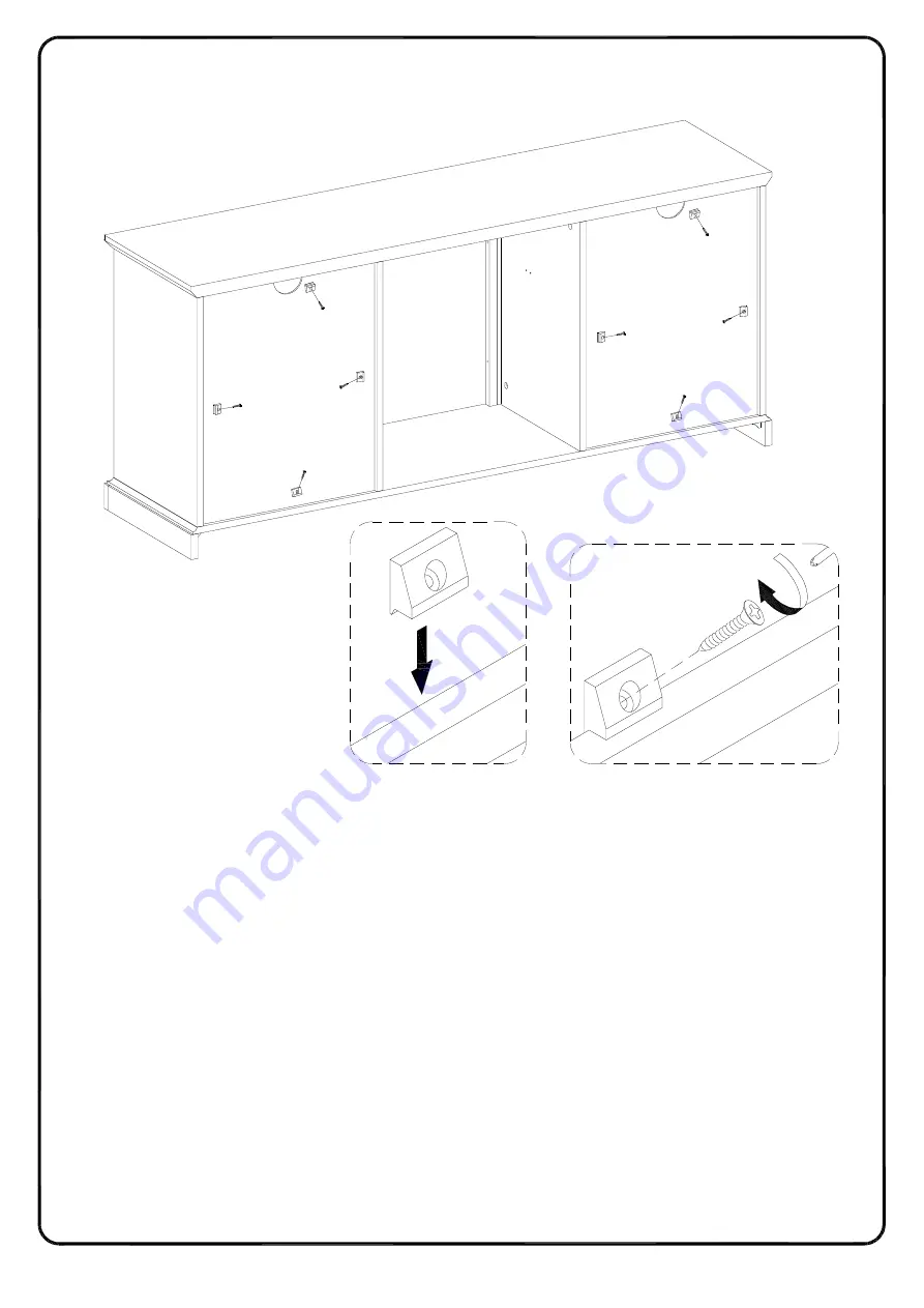 Walker Edison W60FPABG Assembly Instructions Manual Download Page 23