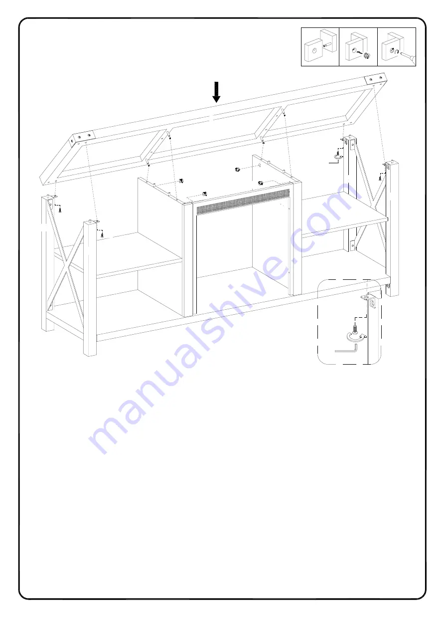 Walker Edison W60FPMX Assembly Instructions Manual Download Page 21