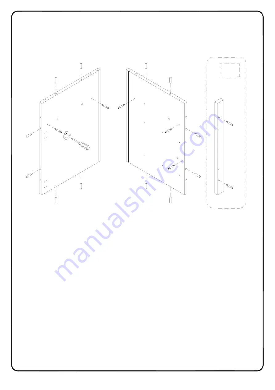 Walker Edison W60FPRTH Assembly Instructions Manual Download Page 13