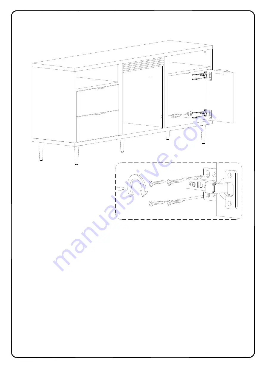 Walker Edison W60FPRTH Assembly Instructions Manual Download Page 37