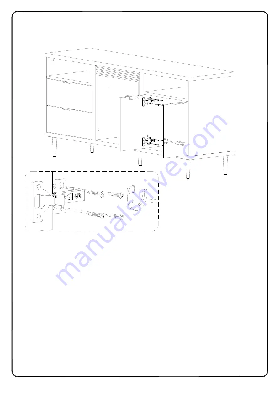 Walker Edison W60FPRTH Assembly Instructions Manual Download Page 38