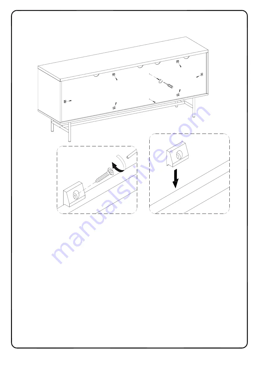 Walker Edison W60JLYN Assembly Instructions Manual Download Page 23