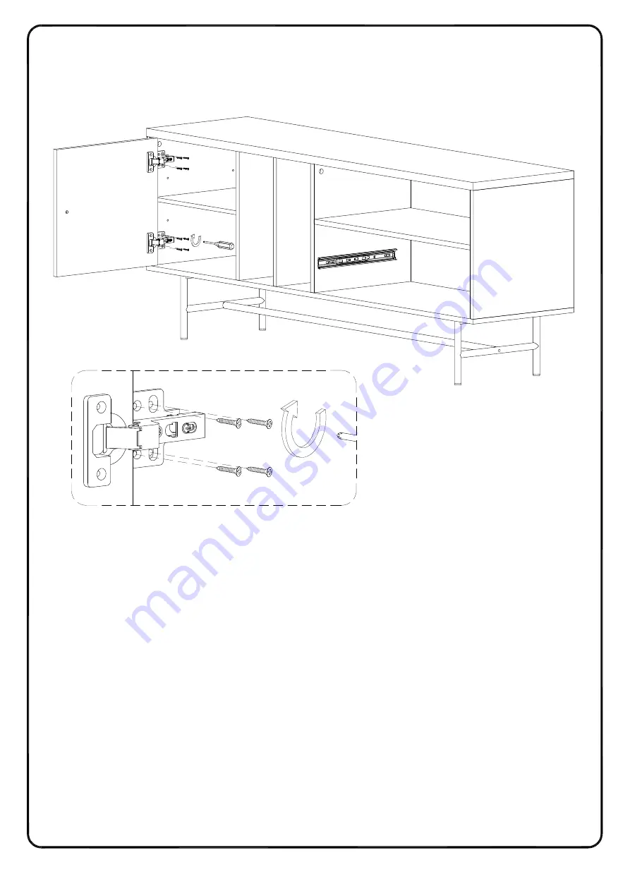 Walker Edison W60JLYN Assembly Instructions Manual Download Page 33