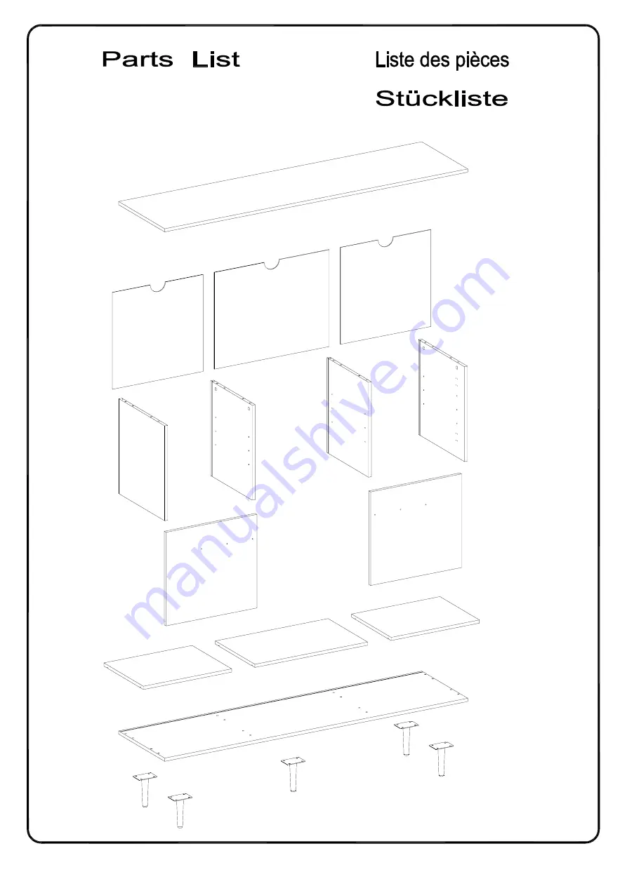 Walker Edison W60MAR2D Assembly Instructions Manual Download Page 6