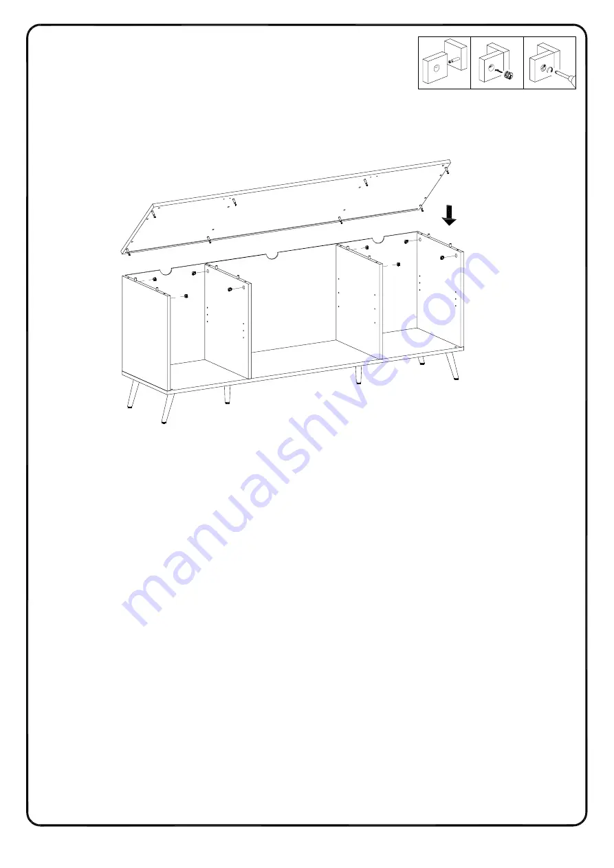 Walker Edison W60NOR2D Assembly Instructions Manual Download Page 15