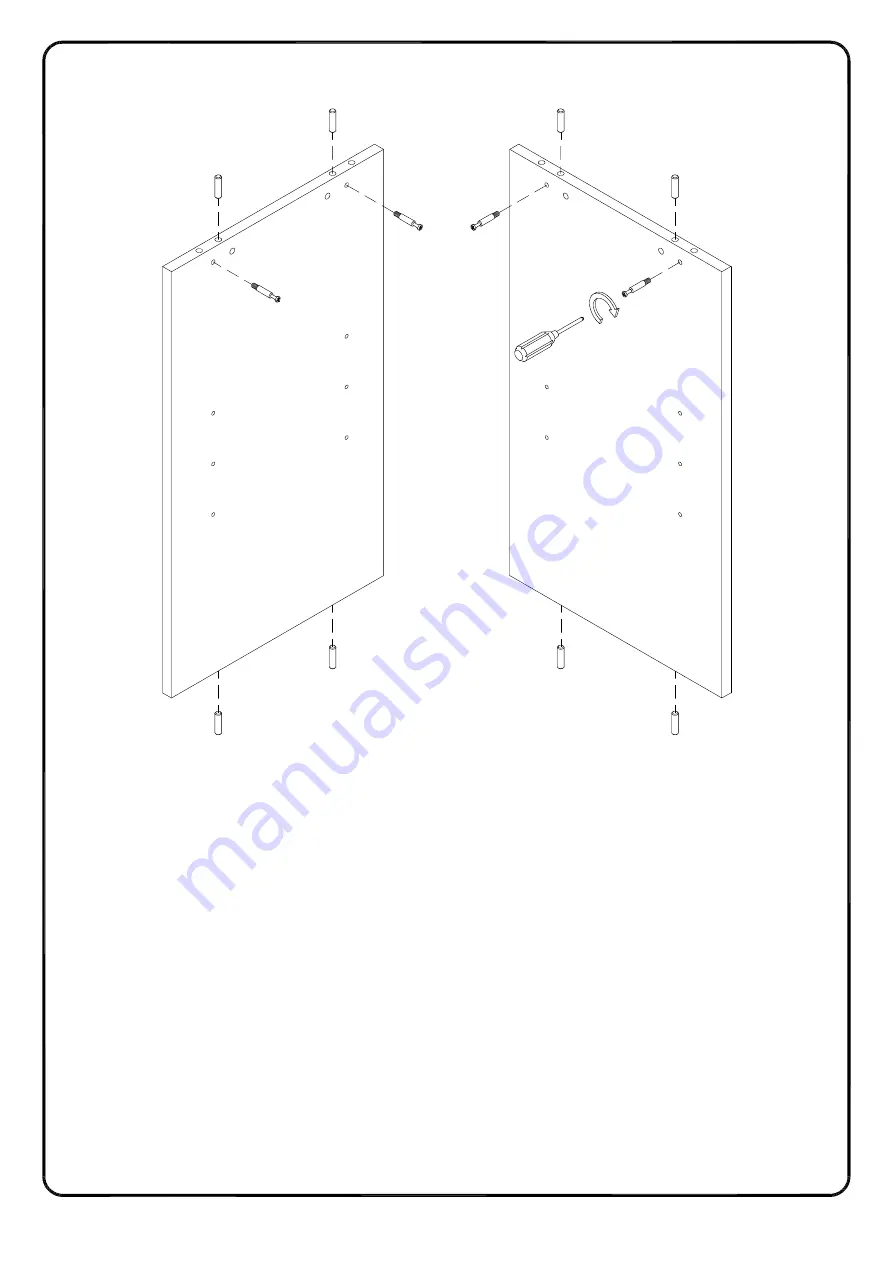 Walker Edison W60TER Assembly Instructions Manual Download Page 8