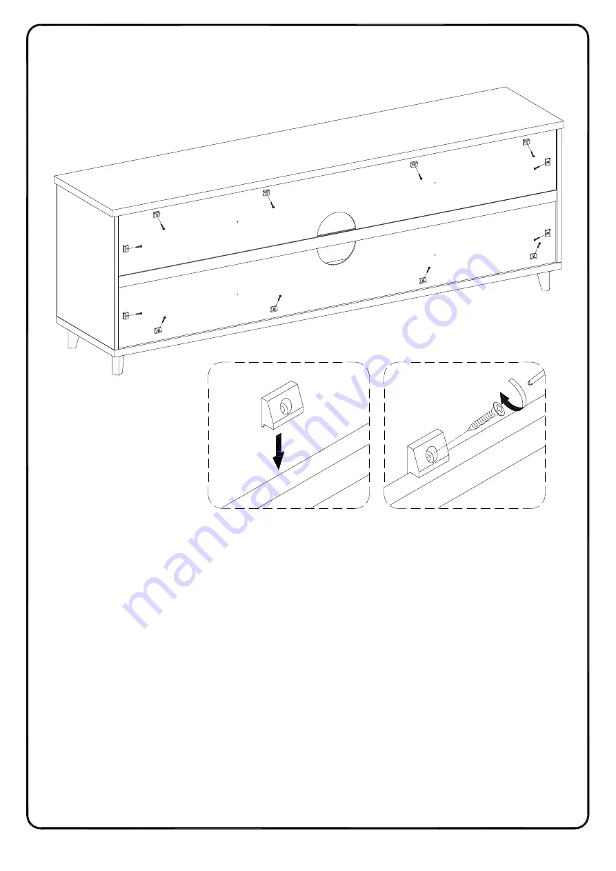 Walker Edison W70BLA2D Assembly Instructions Manual Download Page 20