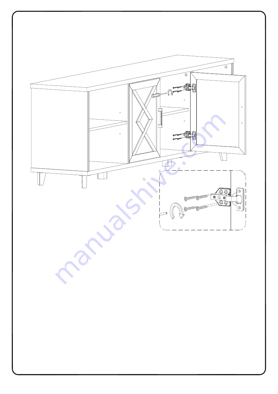 Walker Edison W70BLA2D Assembly Instructions Manual Download Page 25