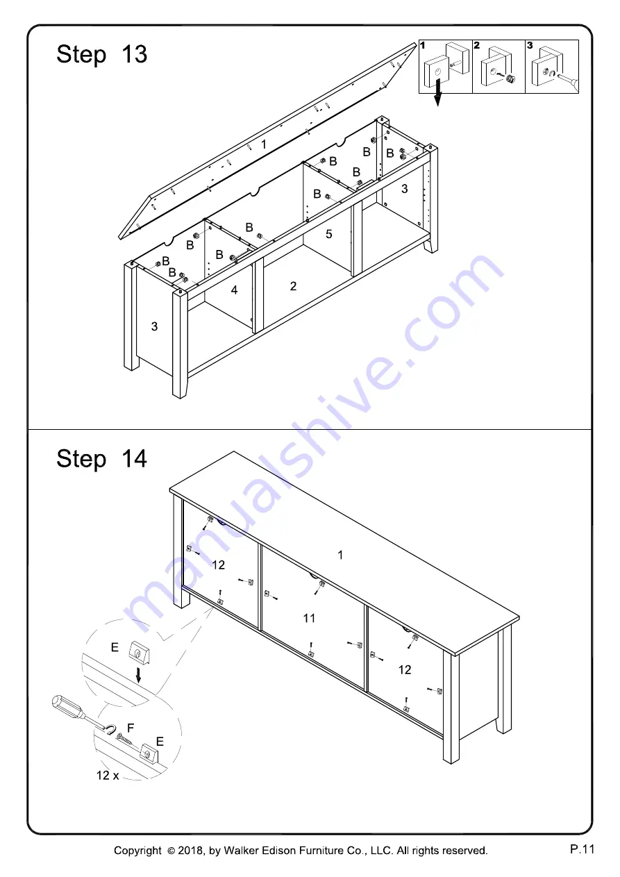 Walker Edison W70CS2D Скачать руководство пользователя страница 11