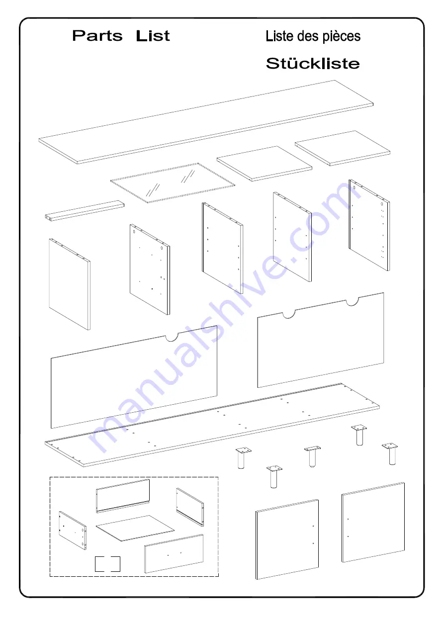 Walker Edison W70DRAP2DD Assembly Instructions Manual Download Page 6