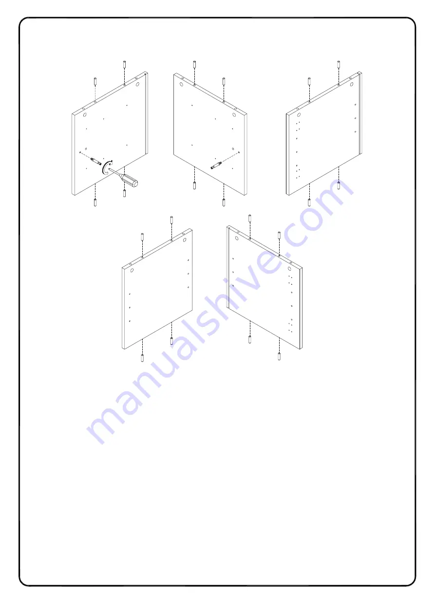 Walker Edison W70DRAP2DD Assembly Instructions Manual Download Page 14