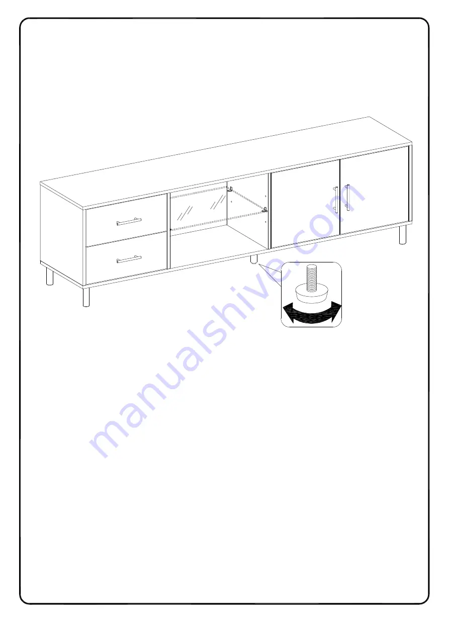 Walker Edison W70DRAP2DD Assembly Instructions Manual Download Page 34