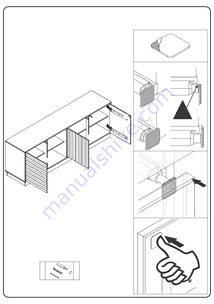 Walker Edison W70FLN3D Assembly Instructions Manual Download Page 14