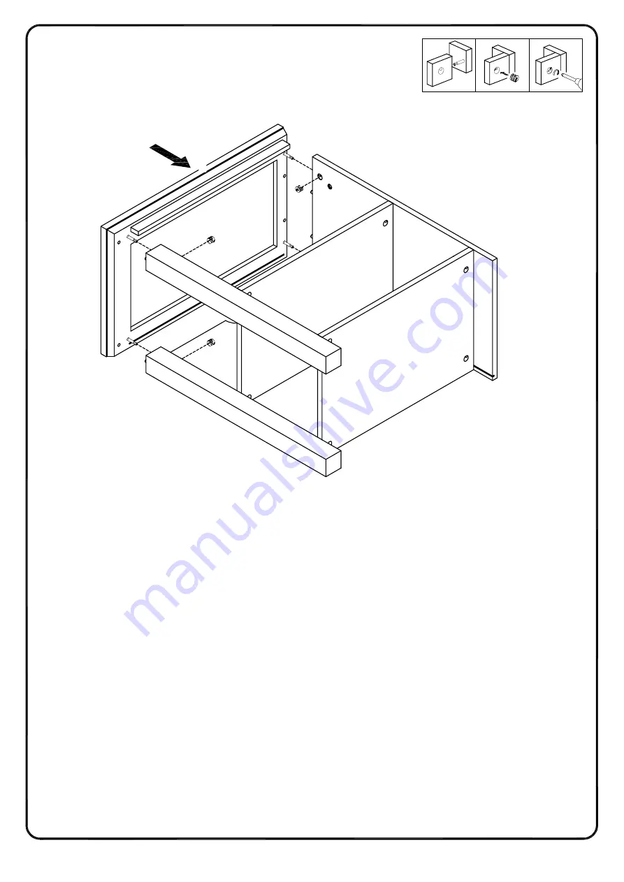 Walker Edison W70FPTTOP Assembly Instructions Manual Download Page 17