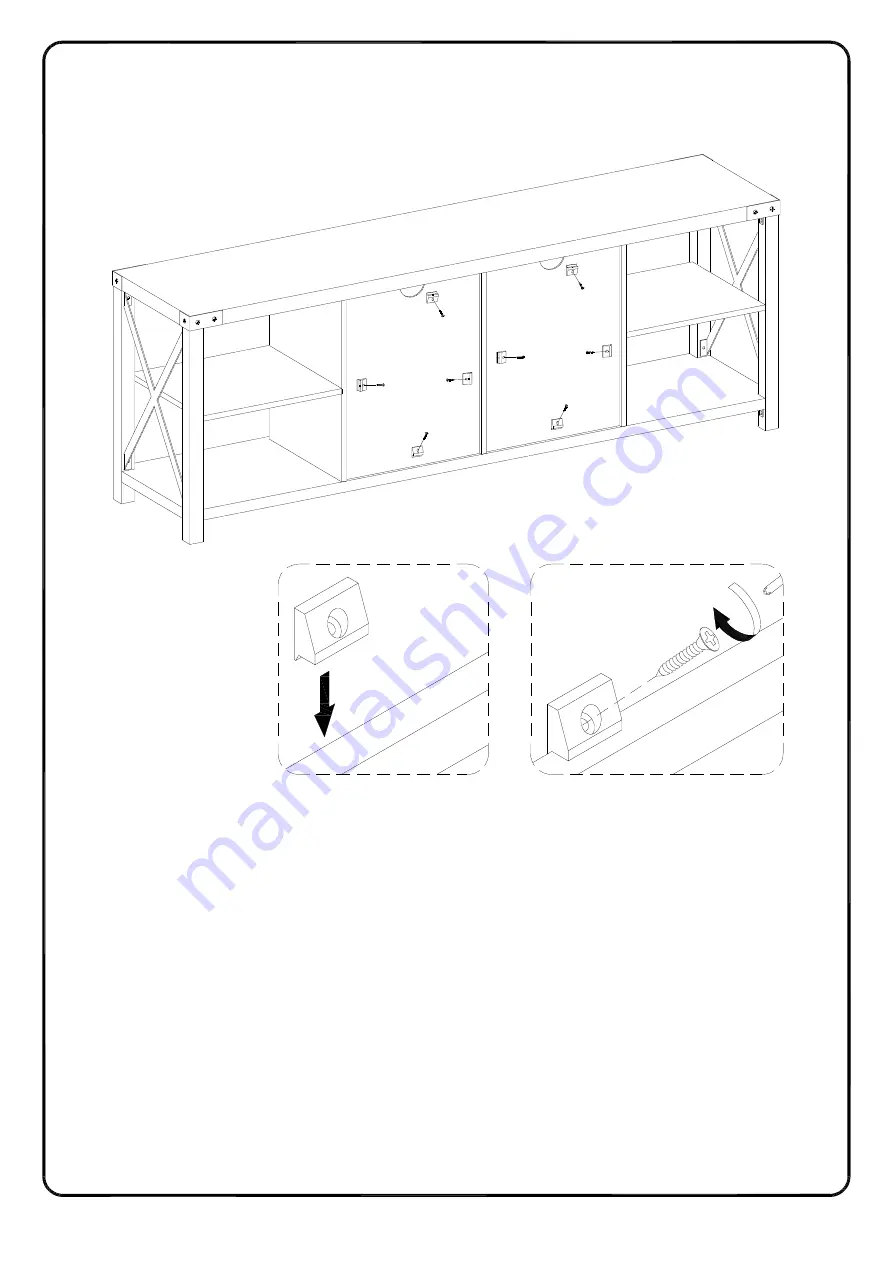 Walker Edison W70MX2D Assembly Instructions Manual Download Page 19