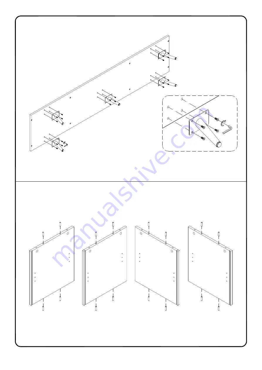 Walker Edison W70NOR Assembly Instructions Manual Download Page 6