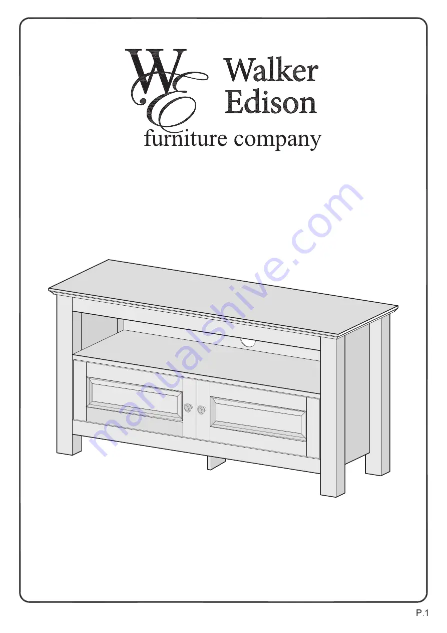 Walker Edison WQ44CS Скачать руководство пользователя страница 1