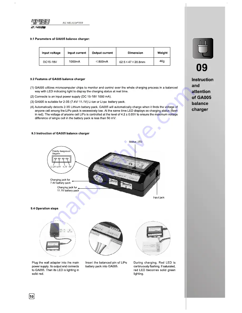 Walkera 4F180 User Handbook Manual Download Page 13