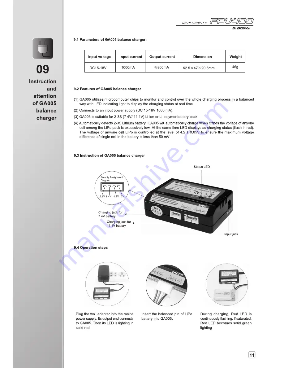 Walkera FPV400 User Handbook Manual Download Page 14