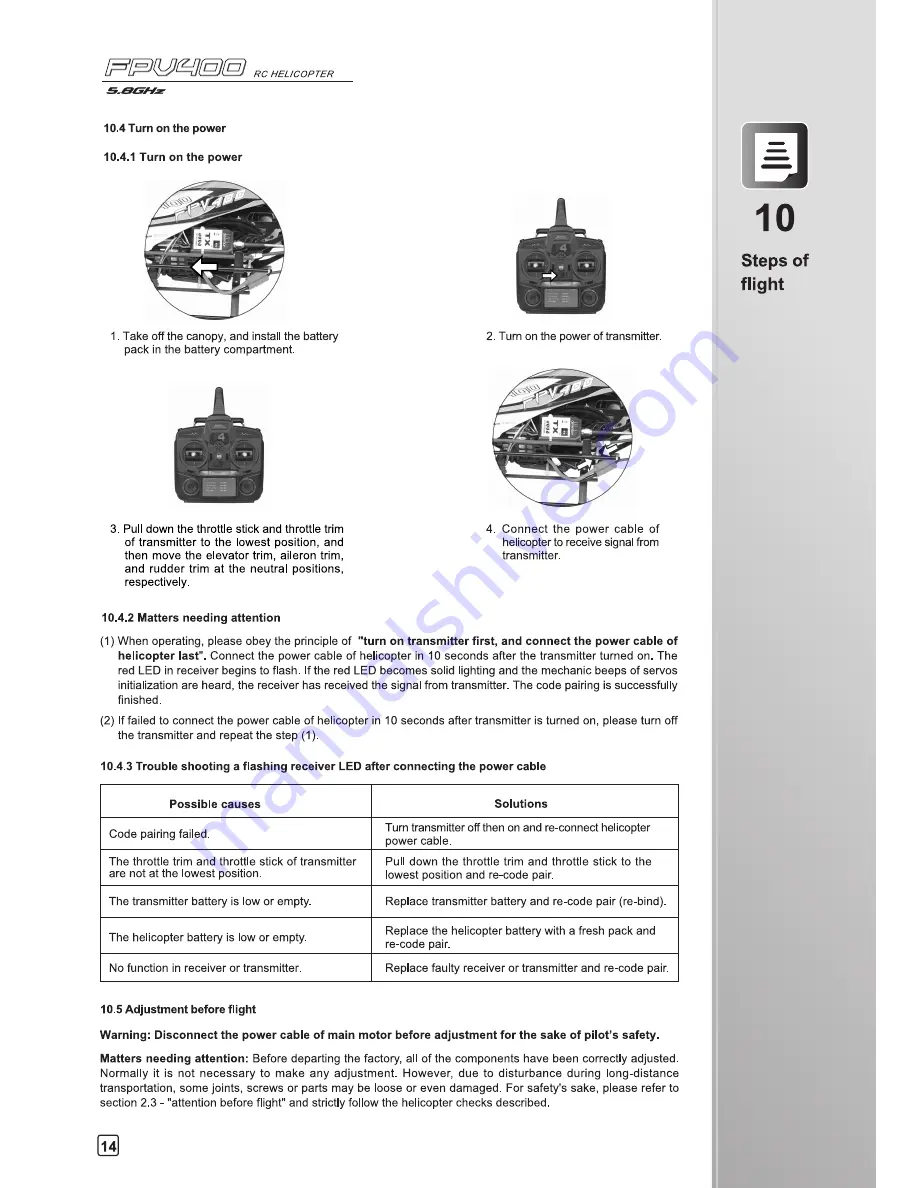 Walkera FPV400 User Handbook Manual Download Page 17