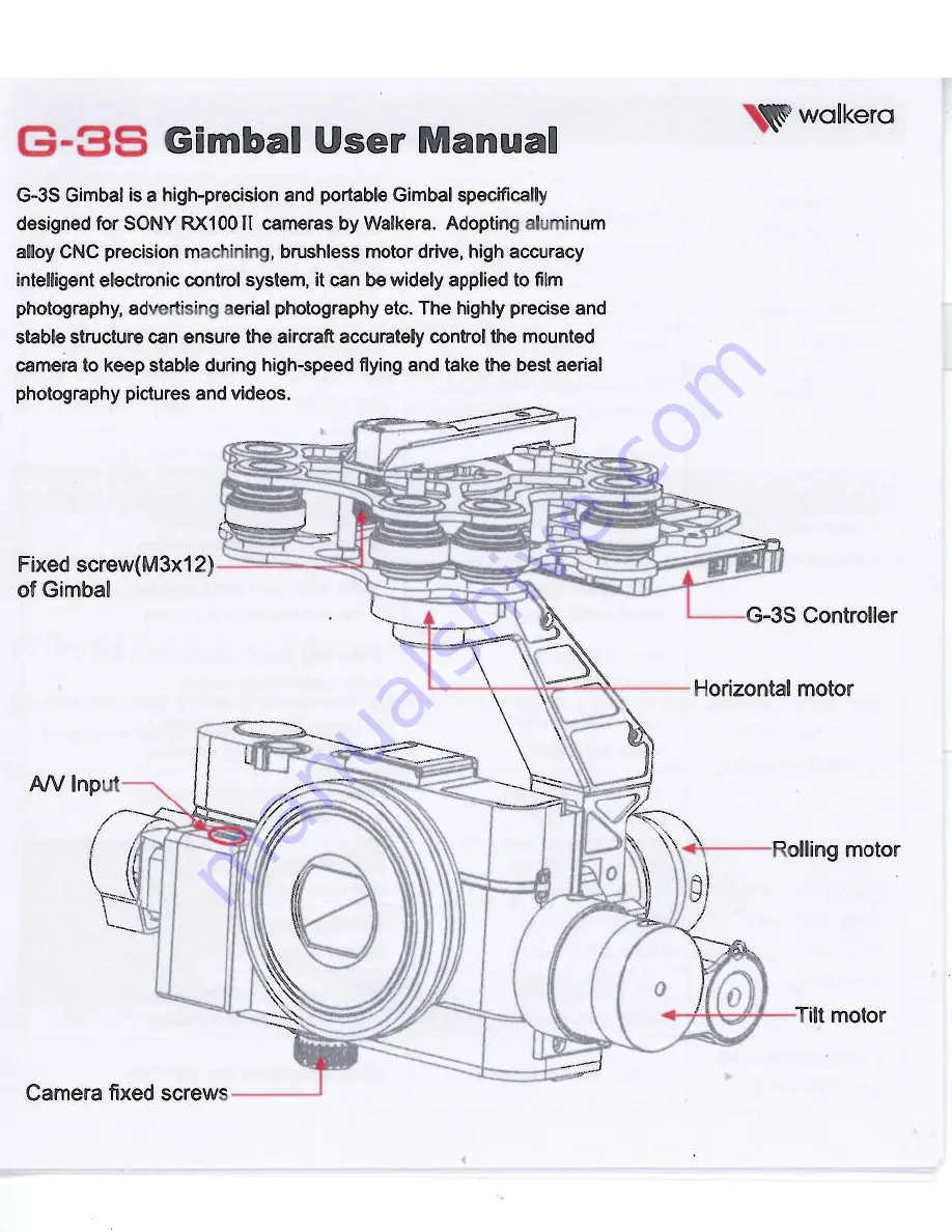 Walkera G-3S User Manual Download Page 1