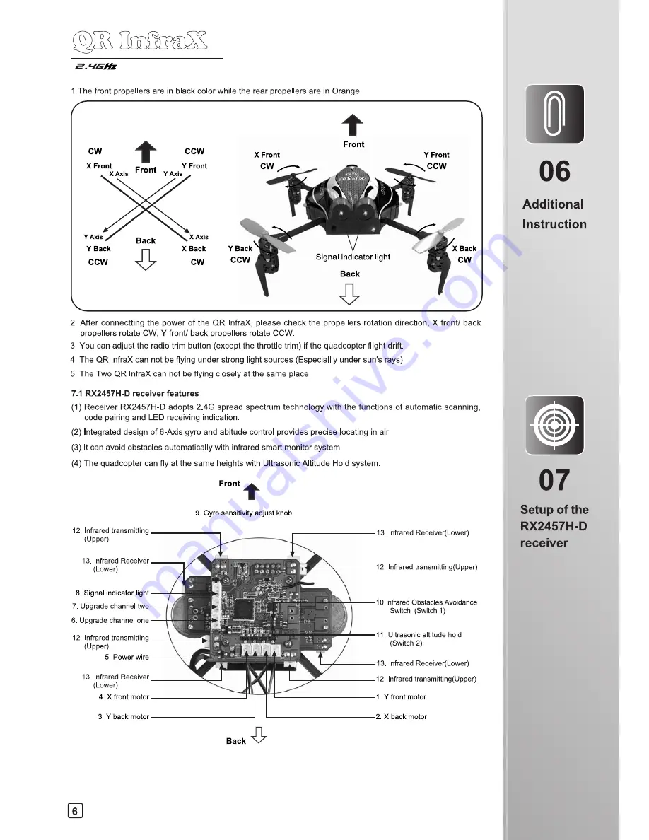 Walkera InfraX User Handbook Manual Download Page 8