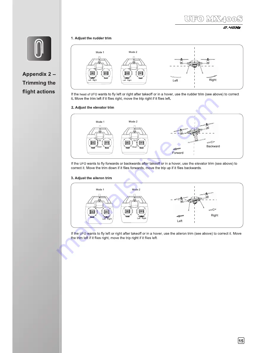 Walkera UFOMX400S User Handbook Manual Download Page 17