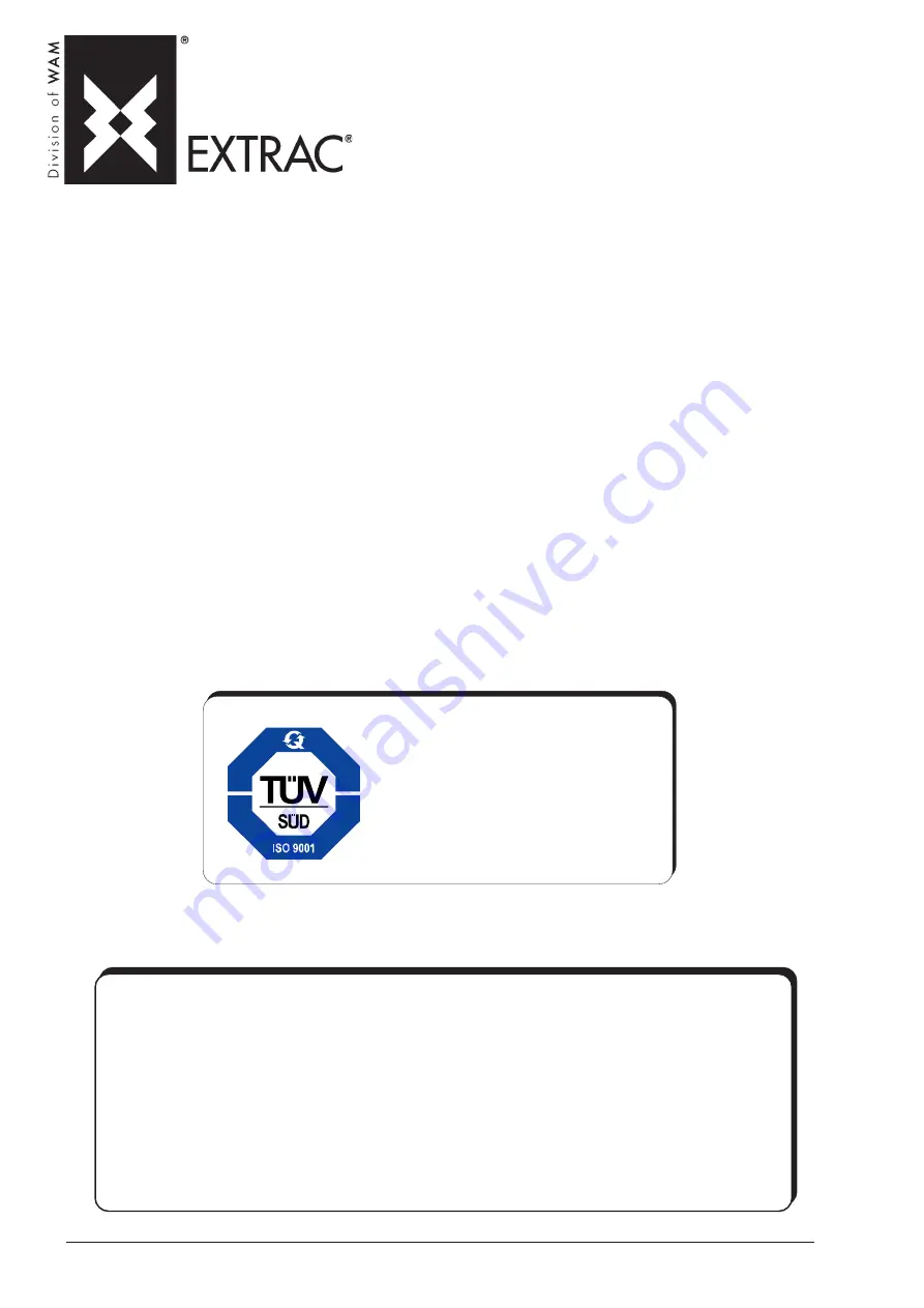 WAM EXTRAC SBB Series Technical Catalogue Download Page 97