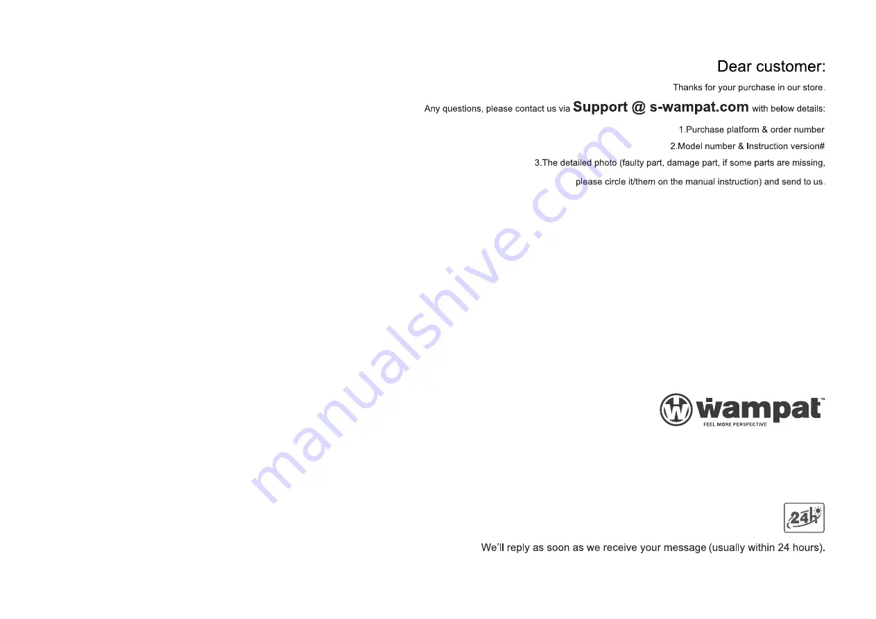 Wampat W02D2082W Assembly Instructions Manual Download Page 18