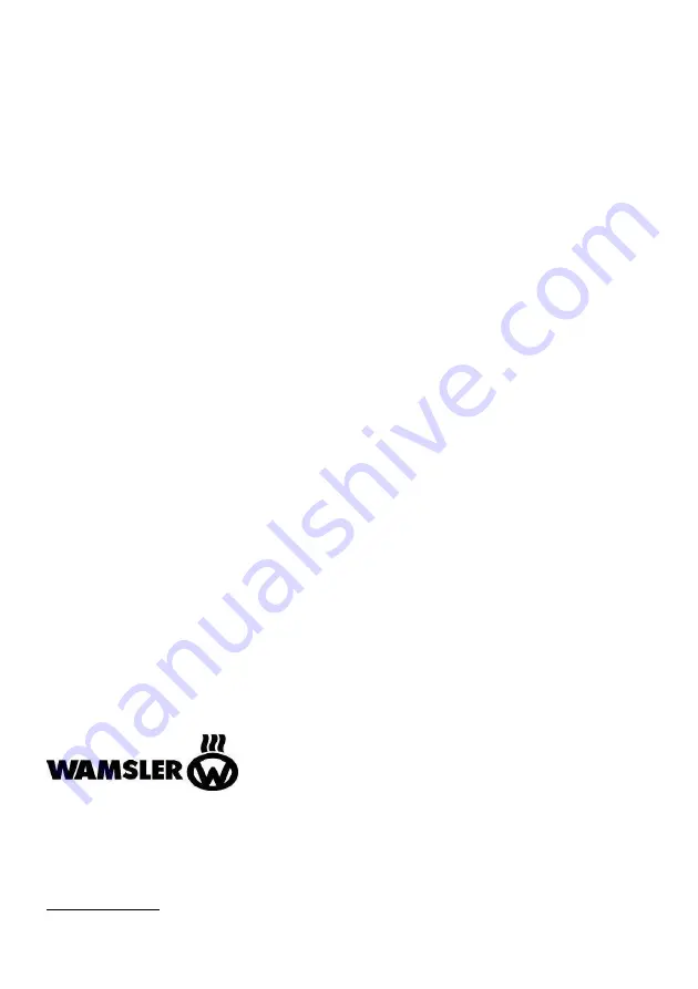 Wamsler Westminster S User Instruction Download Page 49