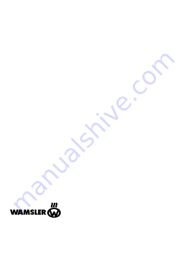 Wamsler Westminster S User Instruction Download Page 84