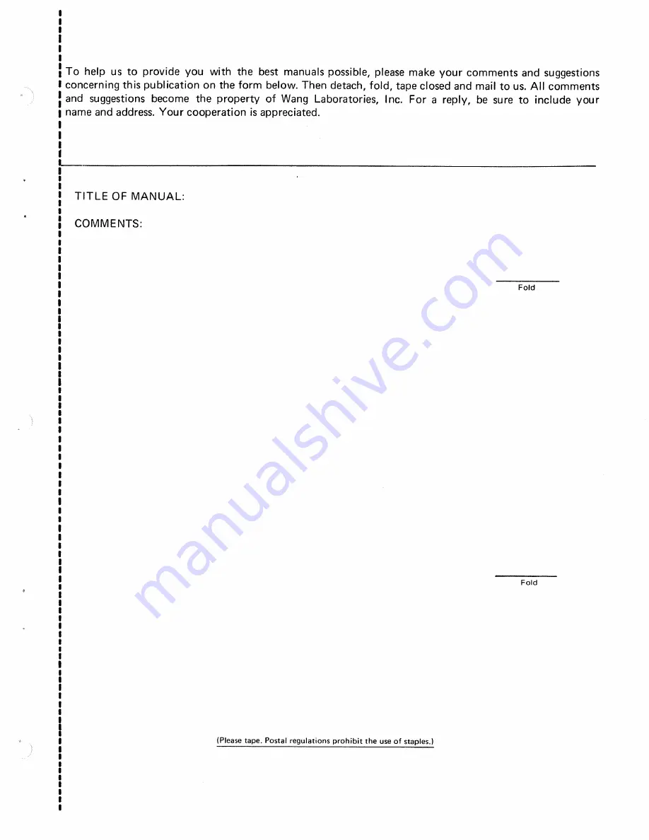 Wang System 2200 Reference Manual Download Page 33