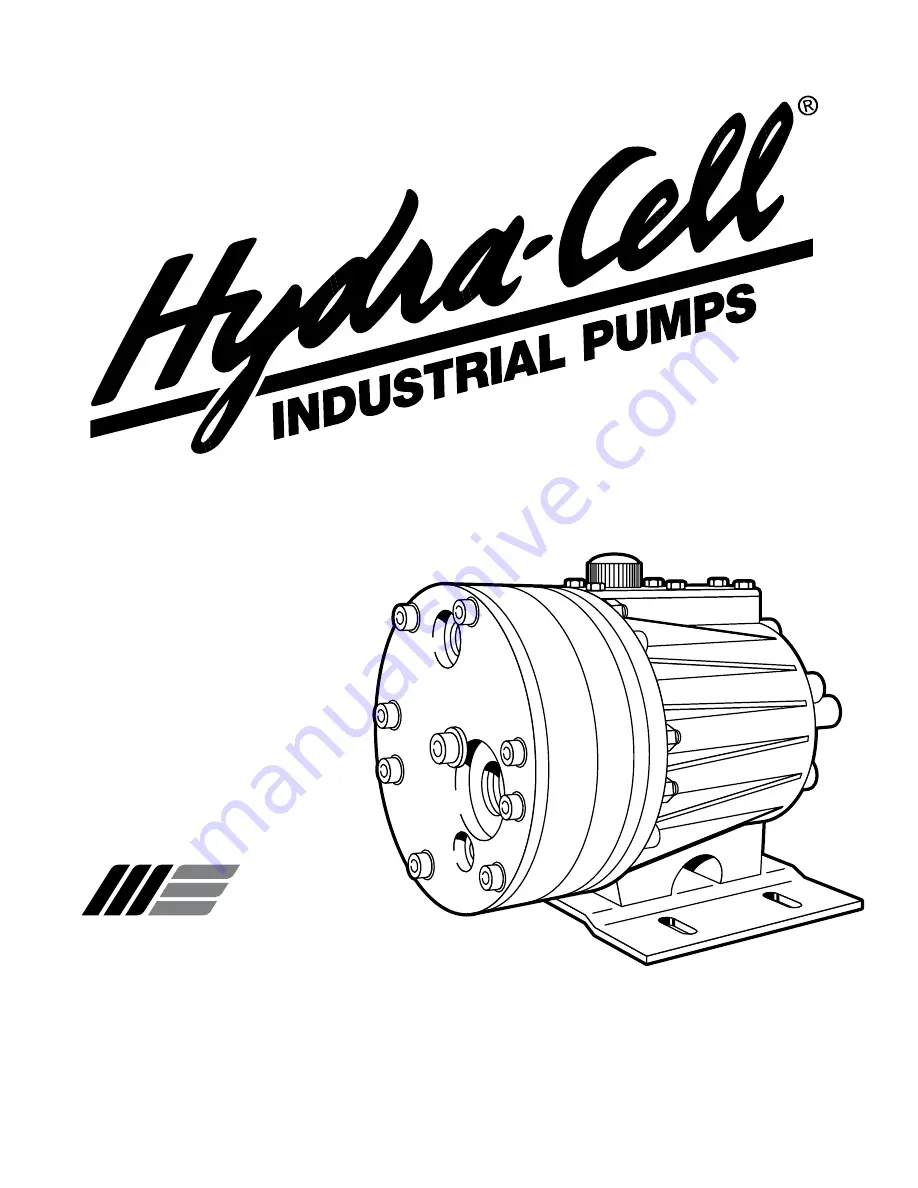 Wanner Engineering Hydra-Cell H-25-SD Скачать руководство пользователя страница 1