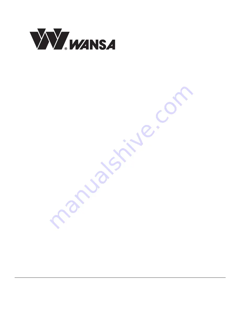 WANSA WP37K1 Owner'S Manual Download Page 1