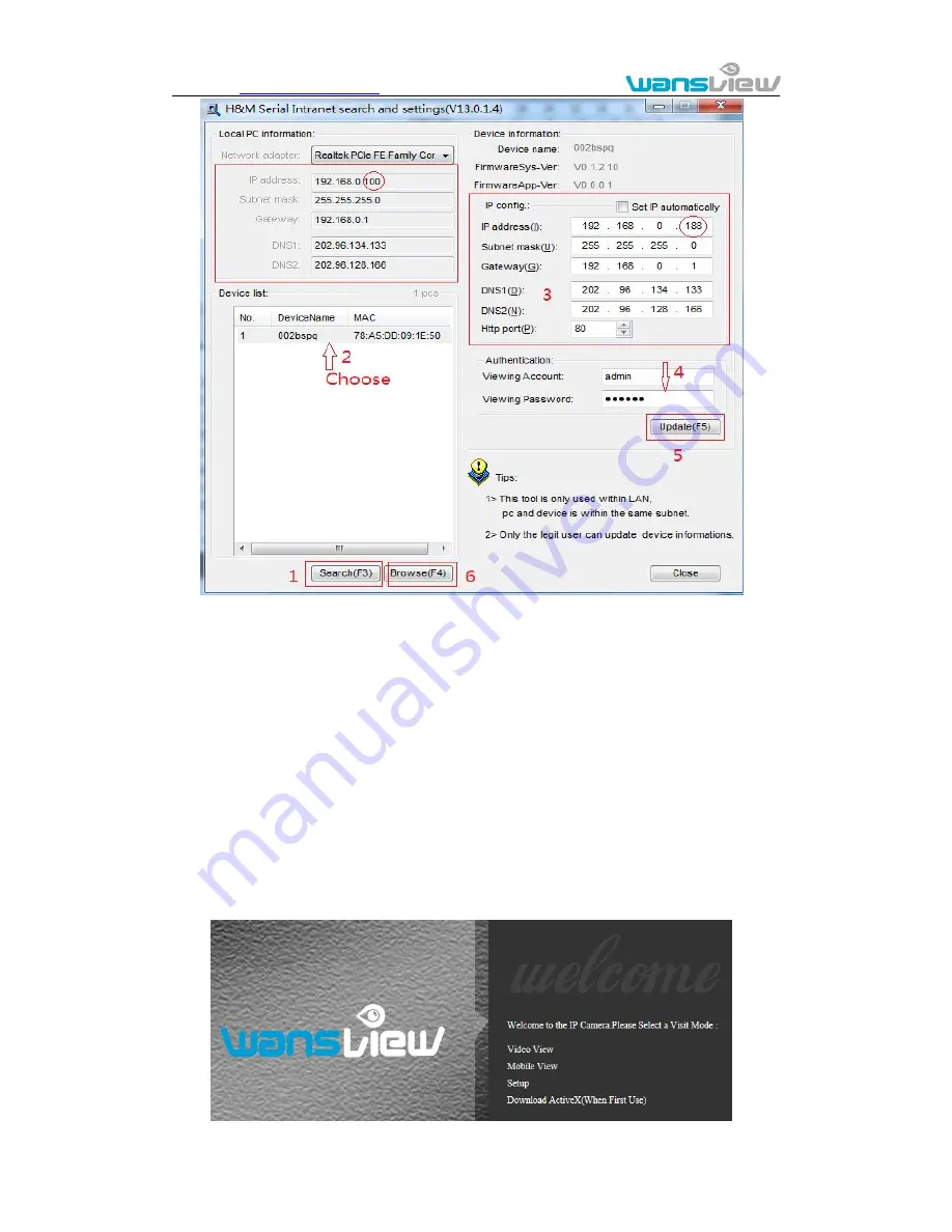 Wansview NCM620W User Manual Download Page 9