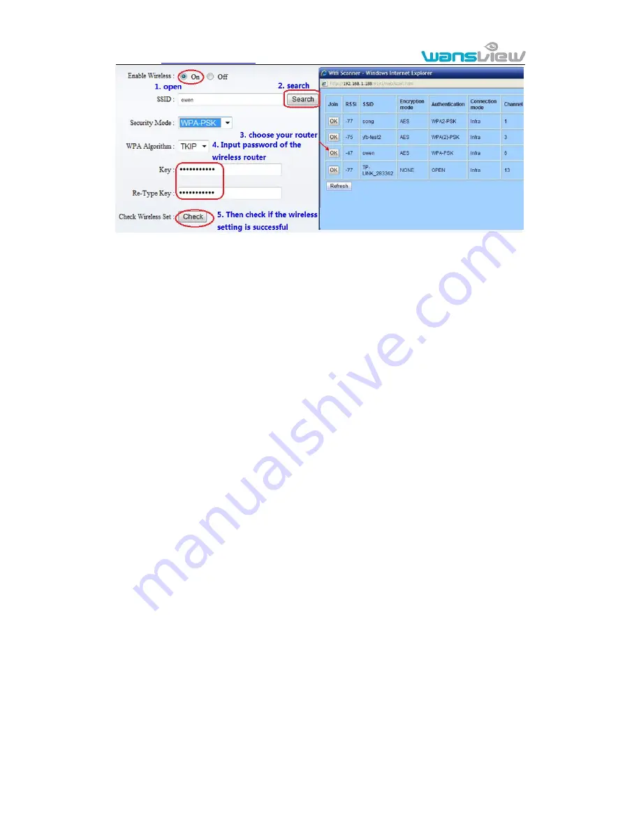 Wansview NCM620W Скачать руководство пользователя страница 12