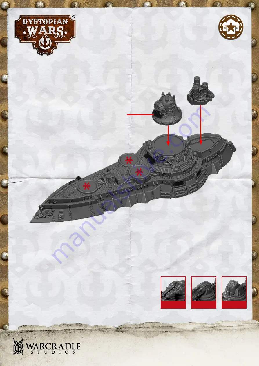 WARCRADLE STUDIOS DYSTOPIAN WARS HUNT FOR THE PROMETHEUS Assembly Instructions Manual Download Page 1