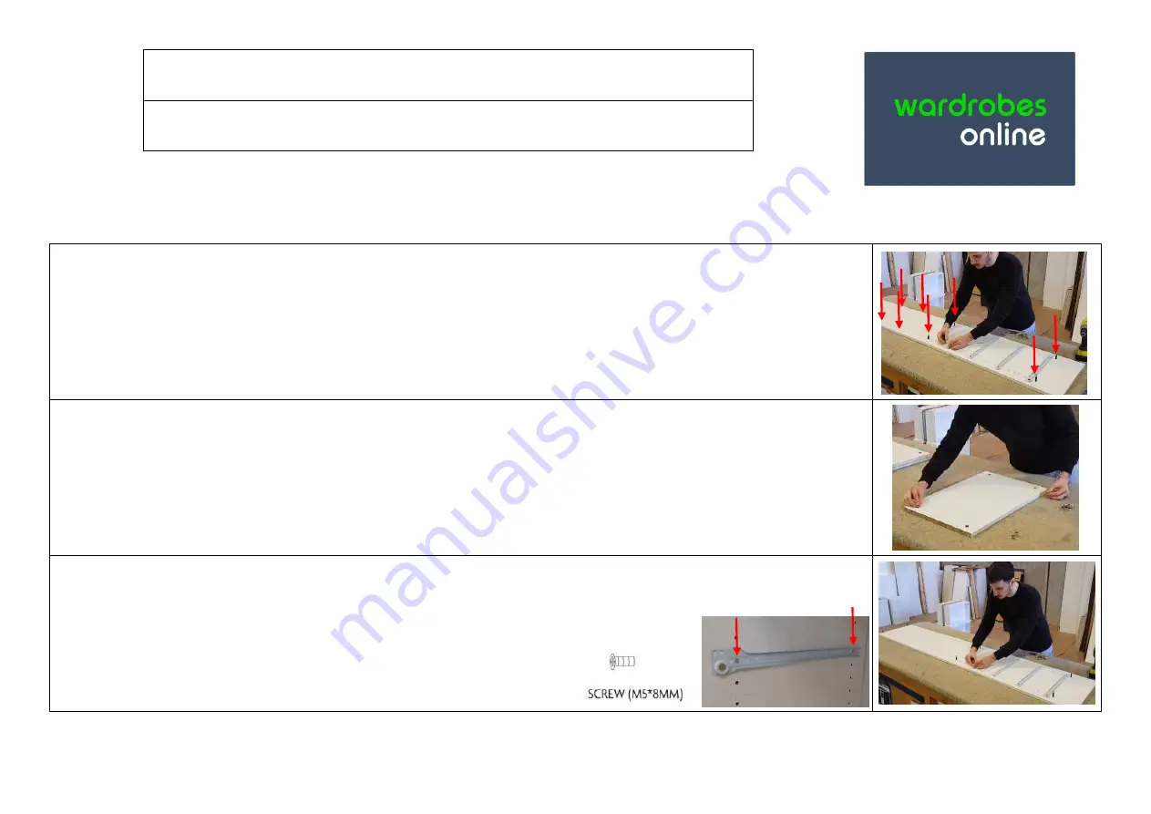 Wardrobes Online Country Club Installation Instructions Manual Download Page 1