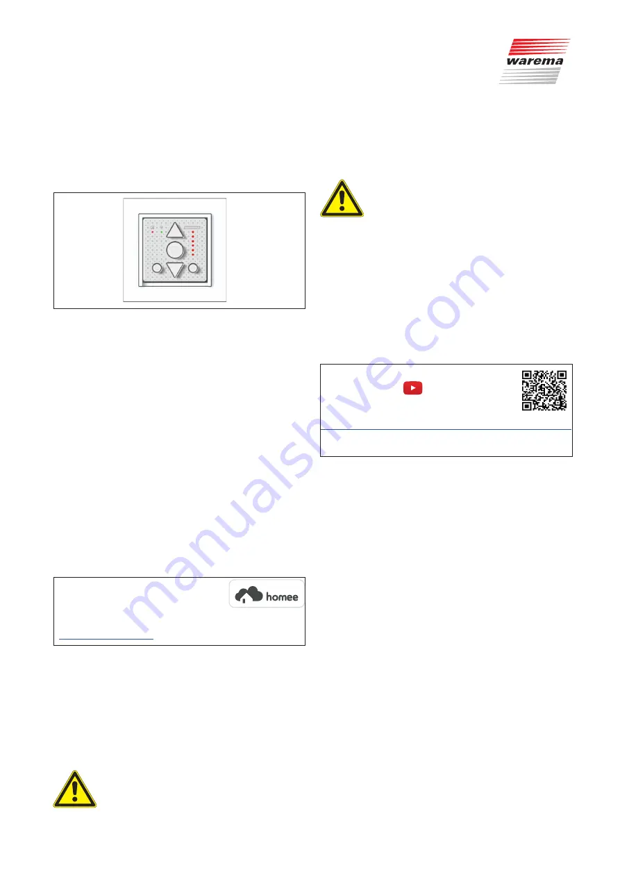 WAREMA WMS Wall-mounted transmitter plus Скачать руководство пользователя страница 1