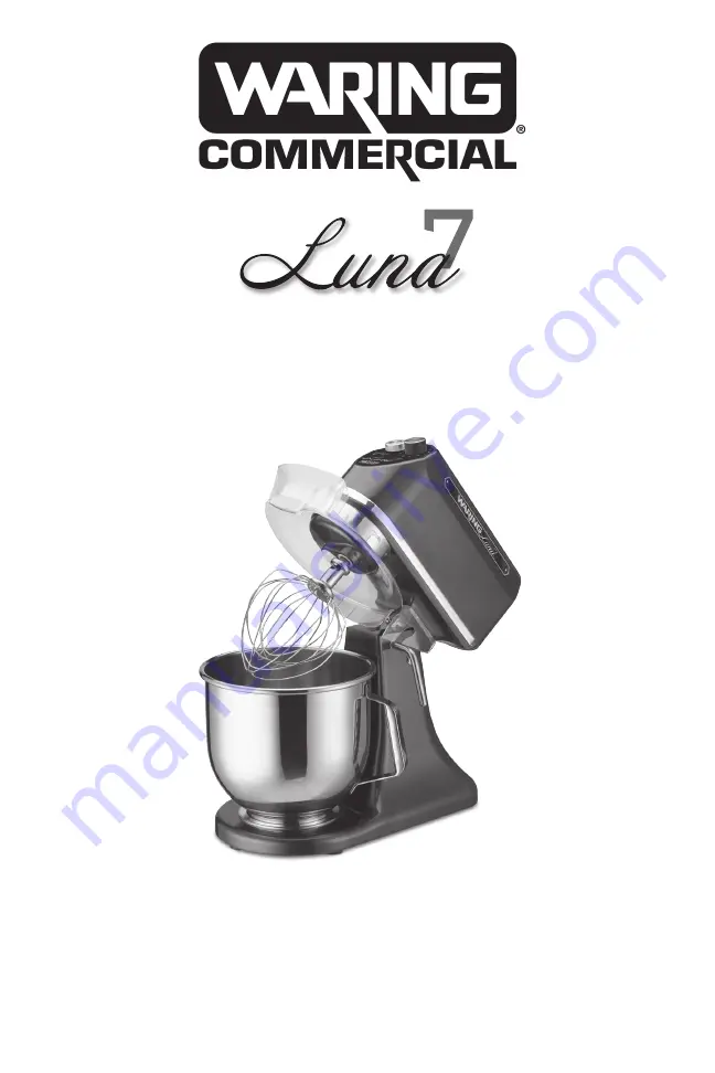 Waring Luna 7 Manual Download Page 1