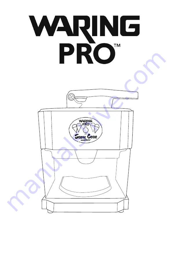 Waring SCM100 Series Instruction Book Download Page 1